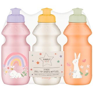 Simply Kids Pull Top Sports Bottles - Rabbit