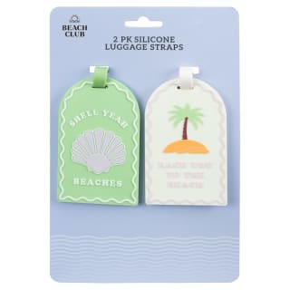 Printed Luggage Tags 2pk - Beaches