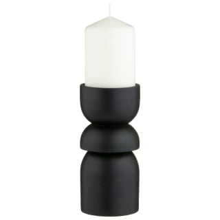 Black Candle Holder with Candle