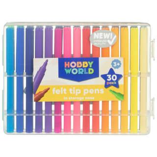Hobby World Felt Tip Pens 30pk