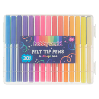 Hobby World Felt Tip Pens 30pk