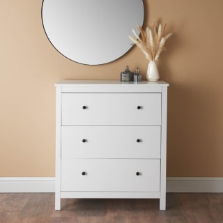 Oslo 3 Drawer Chest - White