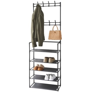 Essentials 16 Hook Garment Rack With Shelving