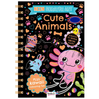 Neon Scratch Art - Cute Animals