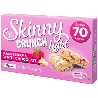 Skinny Crunch Light Raspberry & White Chocolate Bars 5pk