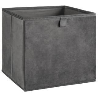 Lokken Velvet Effect Storage Cubes 2pk - Grey