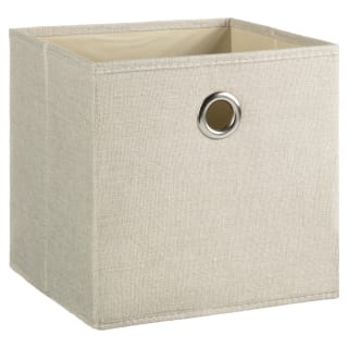 Lokken Linen Effect Storage Cubes 2pk - Natural