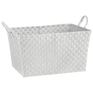 Oversized Rectangular Basket - White