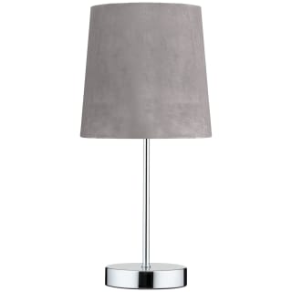 Velvet Effect Shade Stick Lamp - Grey