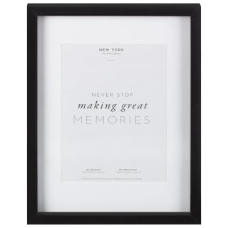 A4 New York Box Photo Frame - Black