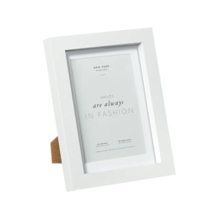 New York Box Photo Frame - 4 x 6&quot; - White
