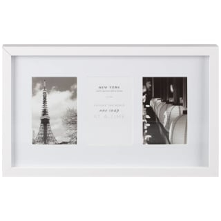 Three Photo New York Photo Frame - White