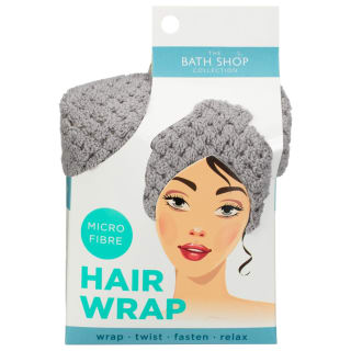 Microfibre Hair Wrap - Grey