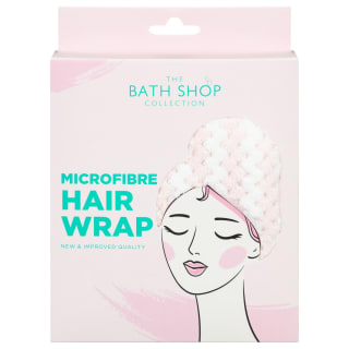The Bath Shop Collection Microfibre Hair Wrap - White
