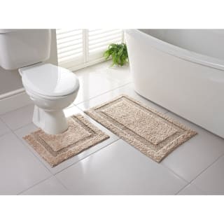 Signature Bath Mat & Pedestal Set 2pc - Mink