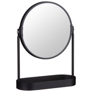 Round Mirror with Tray - Black