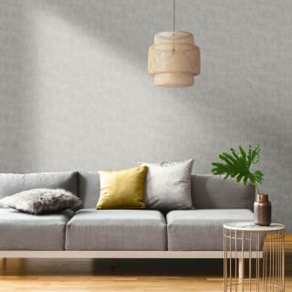 Linen Texture Grey Wallpaper