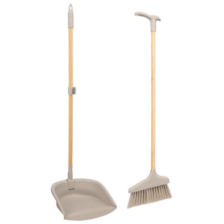 Bamboo Long Handle Dustpan & Brush