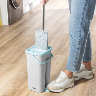 Beldray Space-Saving 2-in-1 Flat Head Mop & Bucket Set