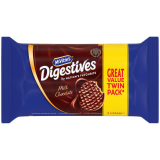 McVities Digestives Milk Chocolate Twin Pack 2 x 266g