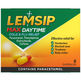 Lemsip Max Daytime Cold & Flu Capsules 8pk