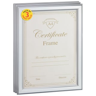 397956-a4-certificate-frames-3pk-silver