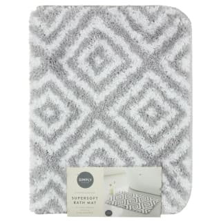 398250-supersoft-diamond-tuffted-bath-mat-grey-2