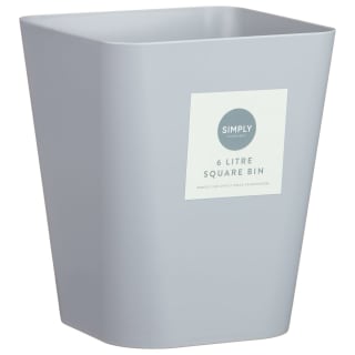 Simply Everyday Square Bin 6L - Grey