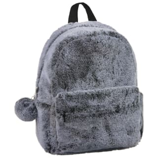 Plush Backpack - Grey