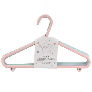 Simply Children's Hangers 10pk - Pink & Purple