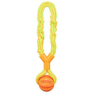 Stretchy Dog Tug Toy - Orange