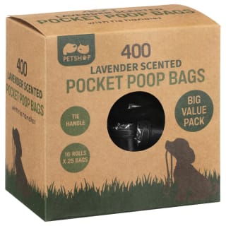 Lavender Scented Pocket Poop Bags 400pk