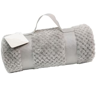 Home Essentials Waffle Rolled Throw - Silver