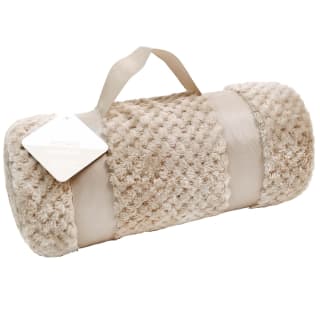Home Essentials Waffle Rolled Throw - Stone
