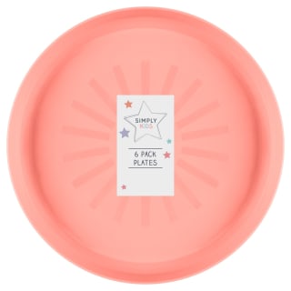 398569-6pk-simply-kids-colour-plates-girls
