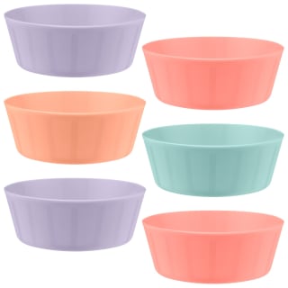 Simply Kids Colour Bowls 6pk - Pastel