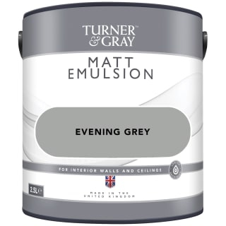 Turner & Gray Matt Emulsion 2.5L - Evening Grey
