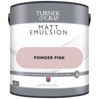 Turner & Gray Matt Emulsion 2.5L - Powder Pink