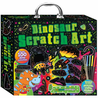 Ultimate Neon Scratch Art - Dinosaur