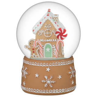 Gingerbread House Snow Globe