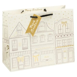 Nordic Noel Shopper Gift Bag - Merry Christmas