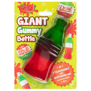 Giant Gummy Bottle 90g - Strawberry & Watermelon