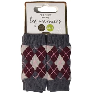 Perfect Paws Dog Leg Warmers 2pk - Burgundy