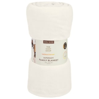 Simply Thermal Super Soft Family Blanket - Cream