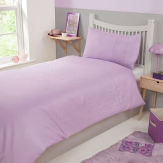 Simply Kids Pinsonic Single Duvet Set - Lilac Flowers