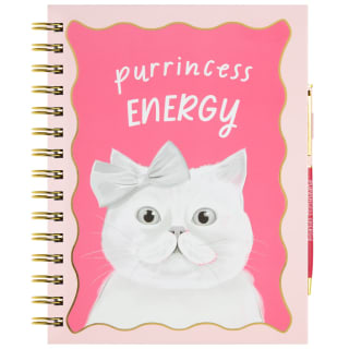 A Tale of Tails Cat Notebook - White