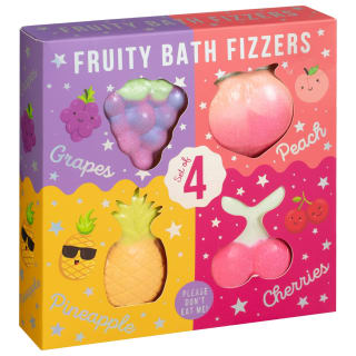 Fruity Bath Fizzers 4pk