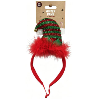 Winter Paws Pet Headband - Elf