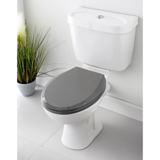 Grey Soft Close Toilet Seat