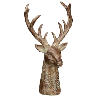 Wooden Stag Head Ornament